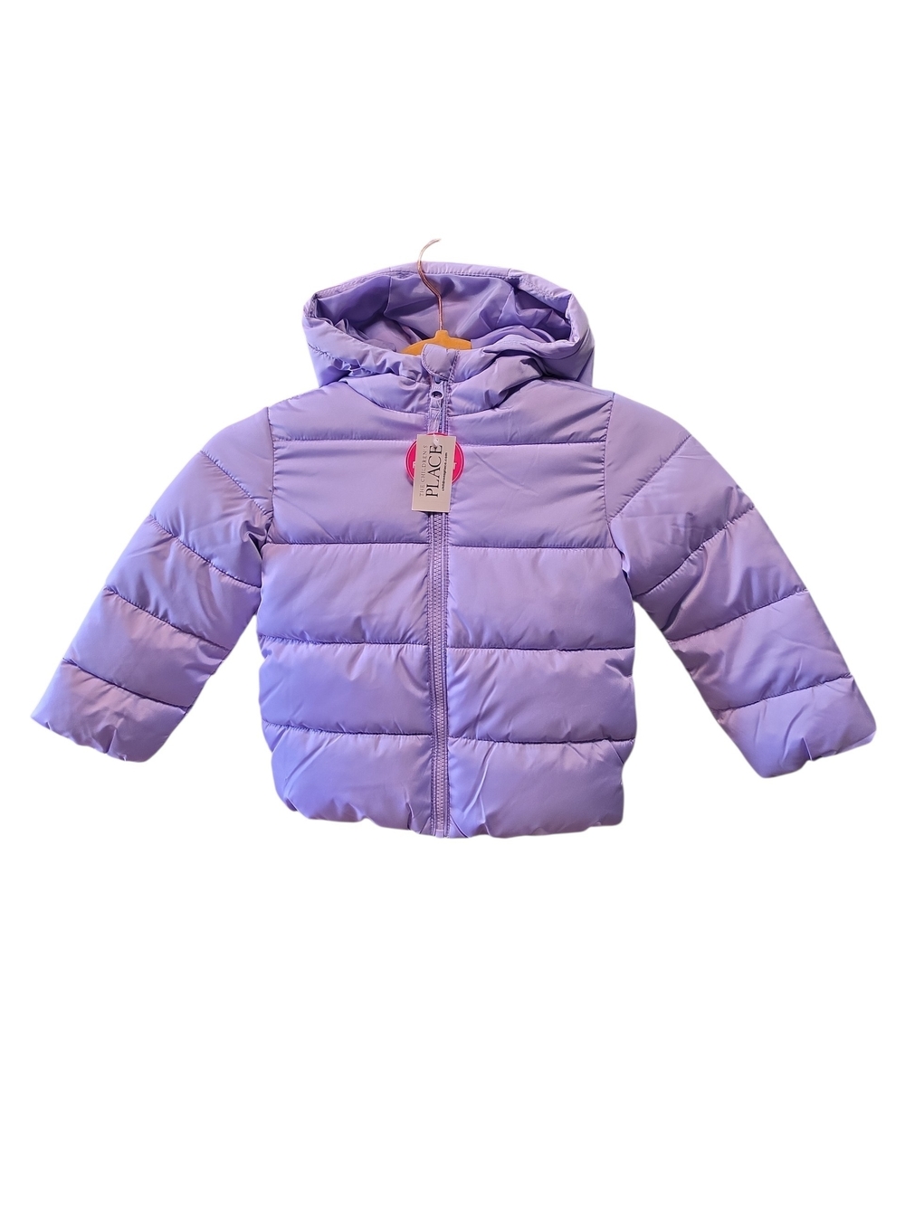 The Children's Place Lilac Puffer Jacket with Hood